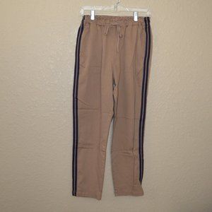 XiRENA Tan Pants with Black Stripes